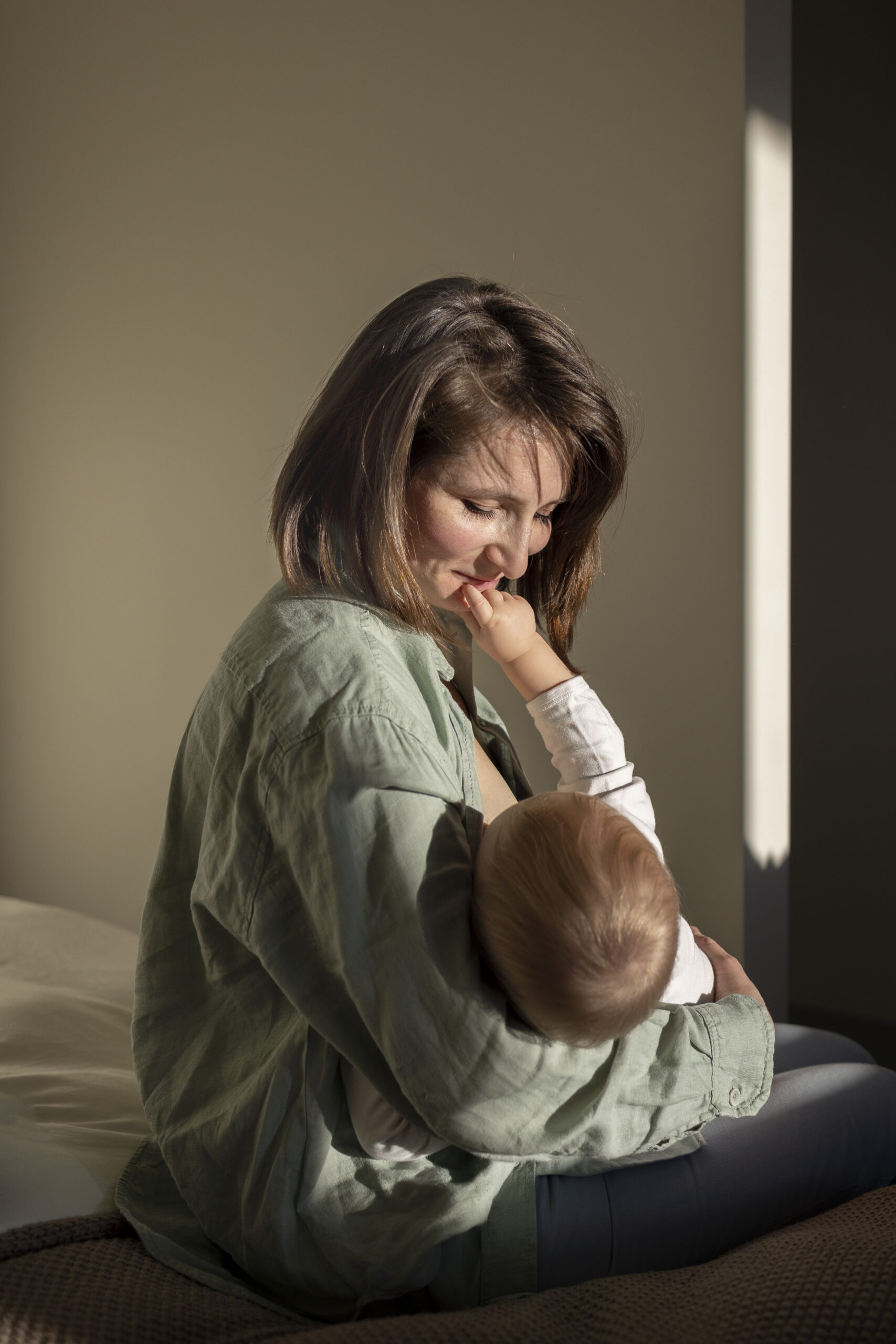 Mother breastfeeding her baby